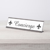 Concierge Sign Desk Bord Bureau Naambordje (Voorkant)