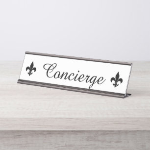 Concierge Sign Desk Bord Bureau Naambordje