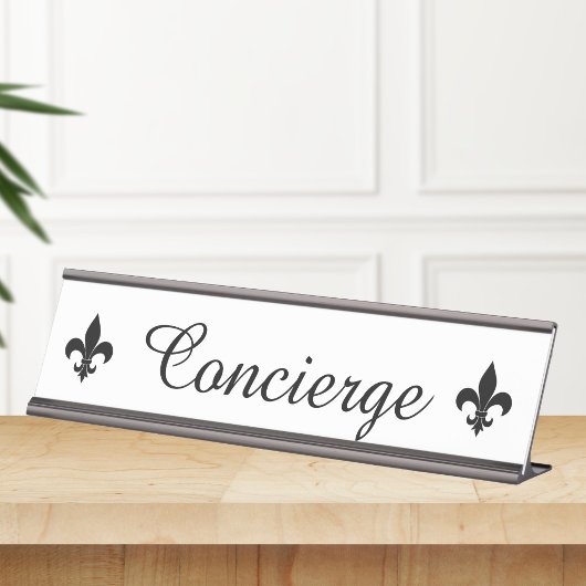 Concierge Sign Desk Bord Bureau Naambordje