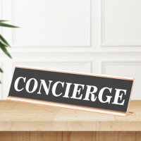 Concierge Sign Desk Bord
