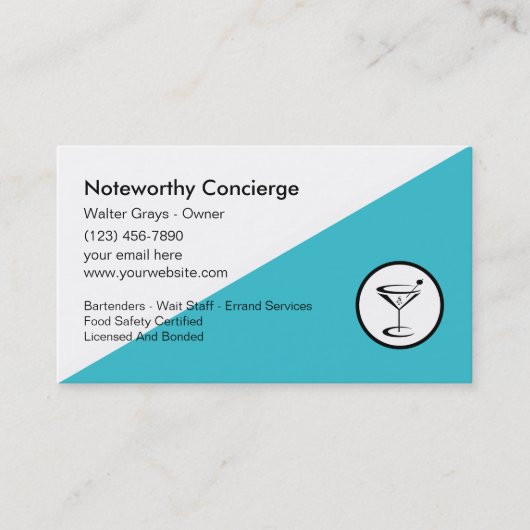 Concierge Visitekaartjes (Voorkant)
