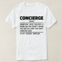 Conciërge Zelfstandig naamwoord Cool Sarcas tische