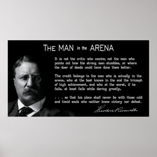 Concise MAN in ARENA Speech 1910 Poster (Voorkant)