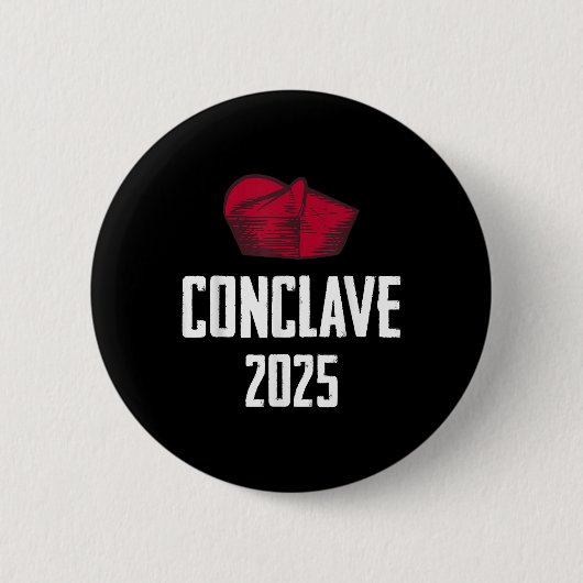 Conclaaf 2025 Pauselijk Conclaaf Ronde Button 5,7 Cm (Voorkant)