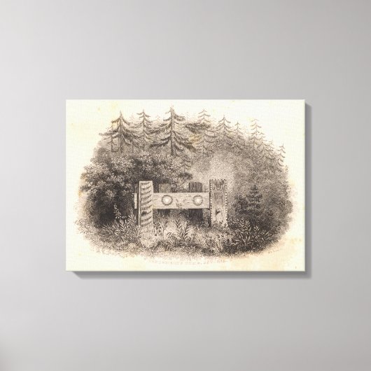 Concomely's Tomb, Astoria, Oregon Canvas Afdruk (Voorkant)
