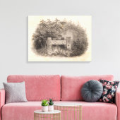 Concomely's Tomb, Astoria, Oregon Canvas Afdruk (Insitu (Woonkamer))