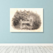 Concomely's Tomb, Astoria, Oregon Canvas Afdruk (Insitu (Houten vloer))