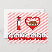 Concord, CA Briefkaart (Voorkant / Achterkant)
