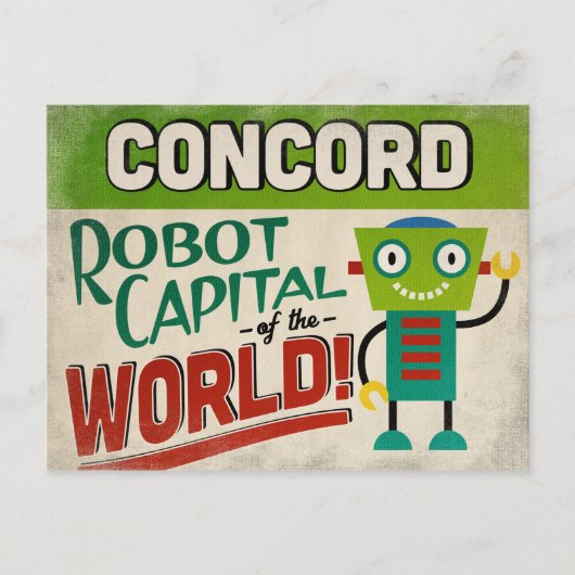 Concord California Robot - Funny  Briefkaart (Voorkant)