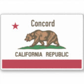 Concord California Sticker (Voorkant)