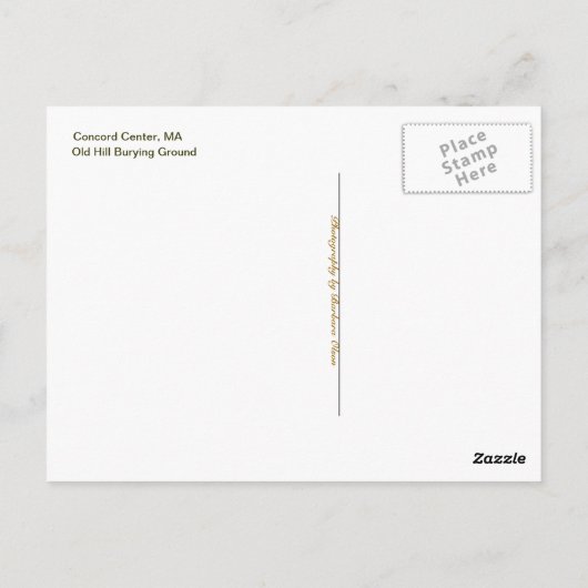 Concord Center Briefkaart (Achterkant)