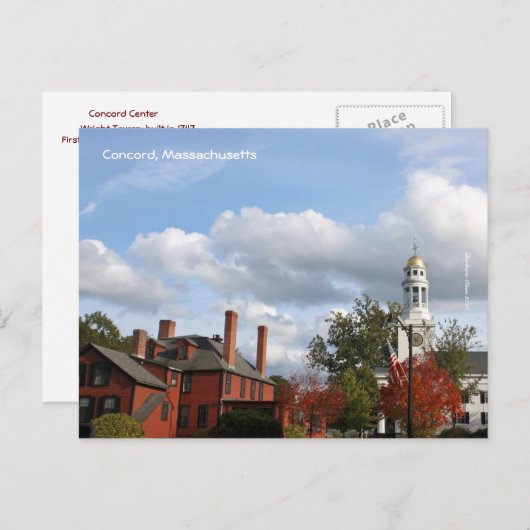 Concord Center Briefkaart (Voorkant / Achterkant)