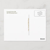 Concord Center Briefkaart (Achterkant)