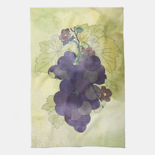Concord-druiven Theedoek (Verticaal)