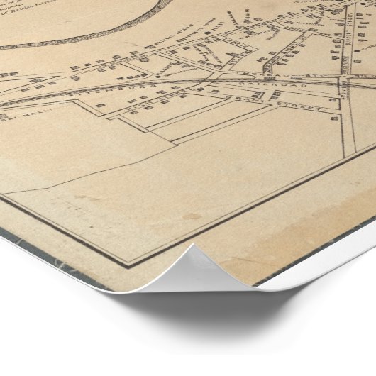 Concord MA Historical Map 1875 Poster (Hoek)