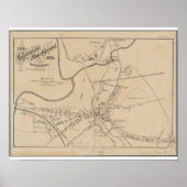 Concord MA Historical Map 1875 Poster (Voorkant)
