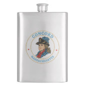 Concord Massachusetts Koloniaal Flacon (Voorkant)