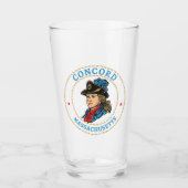 Concord Massachusetts Koloniaal Glas (Voorkant)