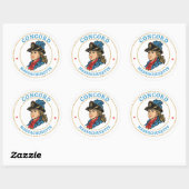 Concord Massachusetts Koloniaal Ronde Sticker (Vel)
