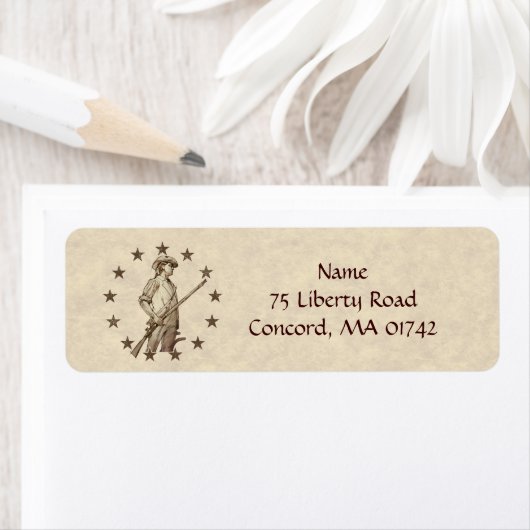 Concord Minuteman Etiket (Insitu)