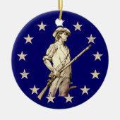 Concord Minuteman Keramisch Ornament (Voorkant)