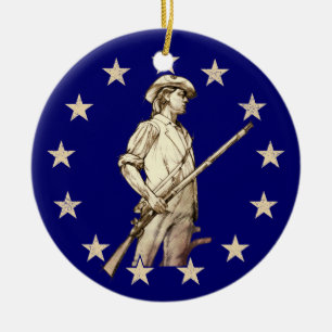 Concord Minuteman Keramisch Ornament