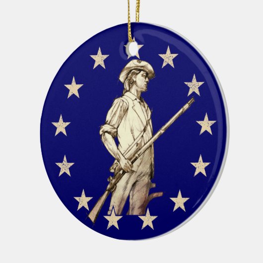 Concord Minuteman Keramisch Ornament (Links)
