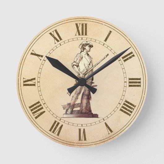 Concord Minuteman Ronde Klok (Voorkant)