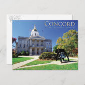 Concord New Hampshire Briefkaart (Voorkant / Achterkant)