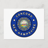 Concord New Hampshire Briefkaart (Voorkant)
