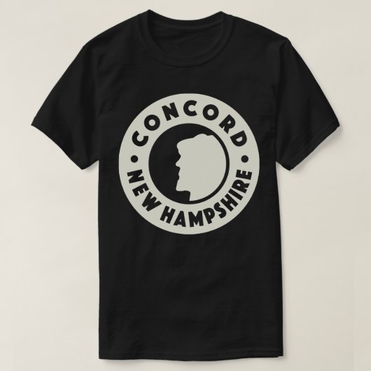 Concord New Hampshire Circle Tan T-shirt (Design voorkant)