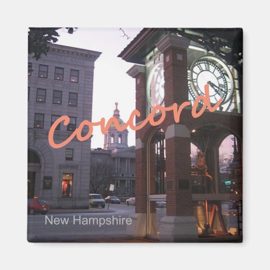 Concord New Hampshire foto souvenir magneten (Voorkant)
