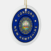 Concord New Hampshire Keramisch Ornament (Rechts)