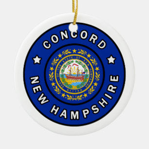Concord New Hampshire Keramisch Ornament