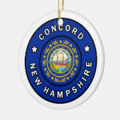 Concord New Hampshire Keramisch Ornament (Links)
