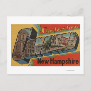 Concord, New Hampshire - Large Letter Scenes Briefkaart