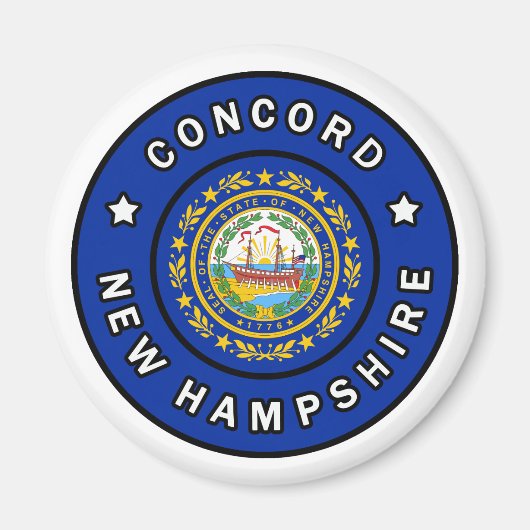 Concord New Hampshire Magneet (Voorkant)