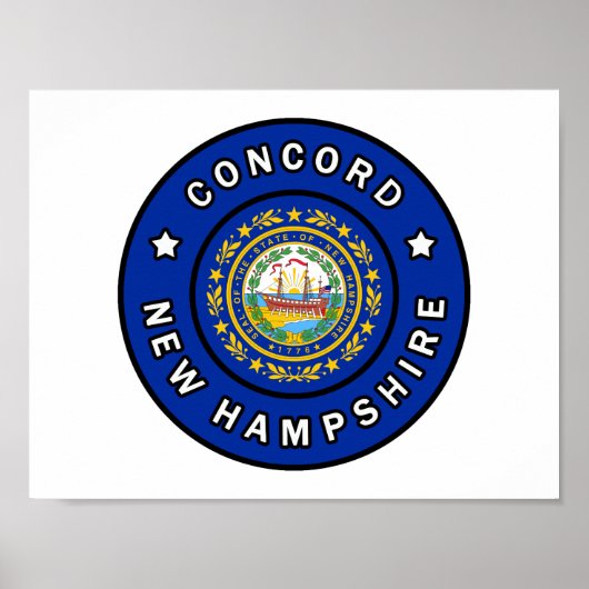 Concord New Hampshire Poster (Voorkant)