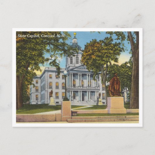 Concord New Hampshire State Capitol Briefkaart (Voorkant)