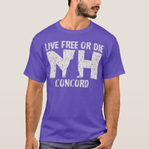 Concord, NH Live Free of Die product T-shirt