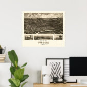 Concord, NH Panoramic Map - 1899 Poster (Thuiskantoor)