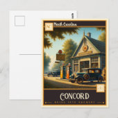 Concord, North Carolina | Antiek Briefkaart (Voorkant / Achterkant)