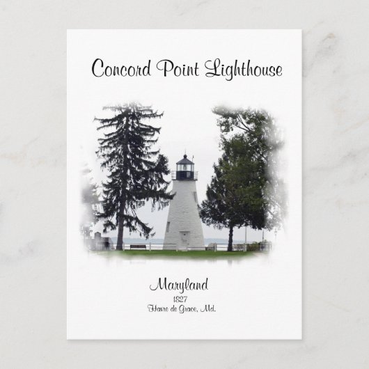 Concord Point Light- Havre de Grace, Maryland Briefkaart (Voorkant)