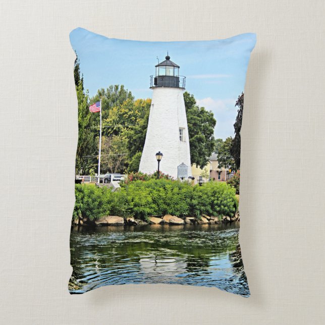 Concord Point Lighthouse, Maryland Accent Pillow Kussen (Achterkant (Verticaal))