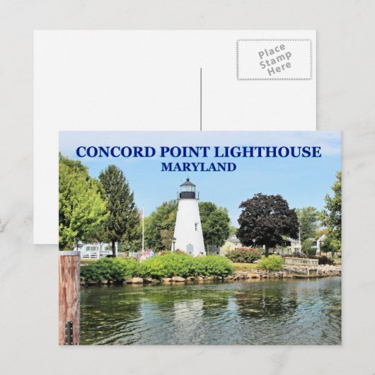 Concord Point Lighthouse, Maryland Briefkaart (Voorkant / Achterkant)