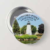 Concord Point Lighthouse, Maryland Button (Voorkant /achterkant)