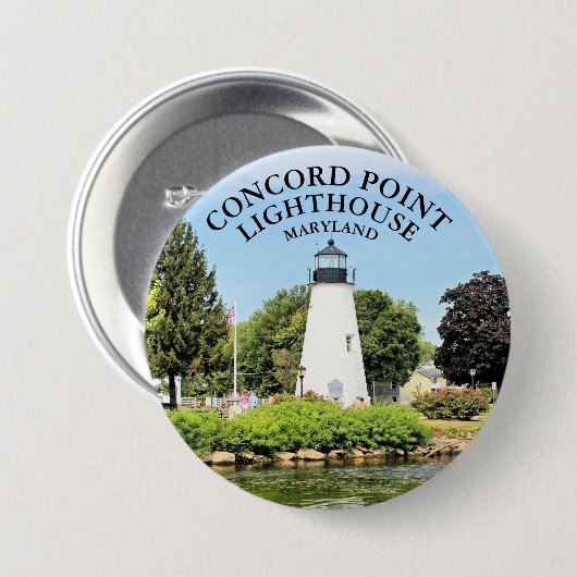 Concord Point Lighthouse, Maryland Button (Voorkant /achterkant)