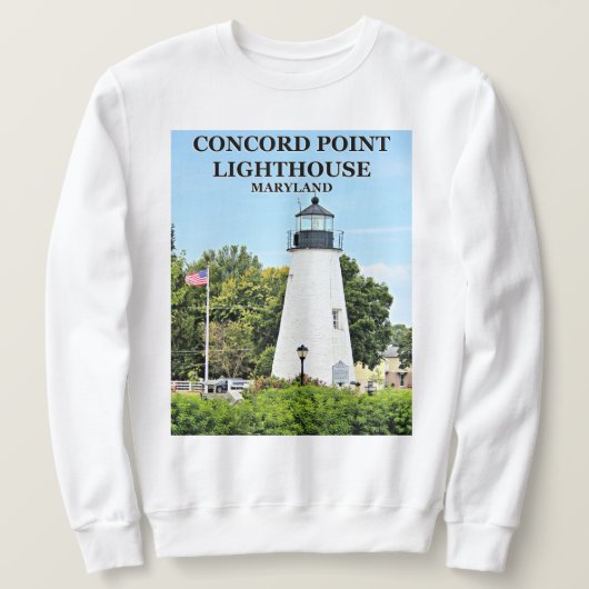 Concord Point Lighthouse, Maryland Sweatshirt (Design voorkant)