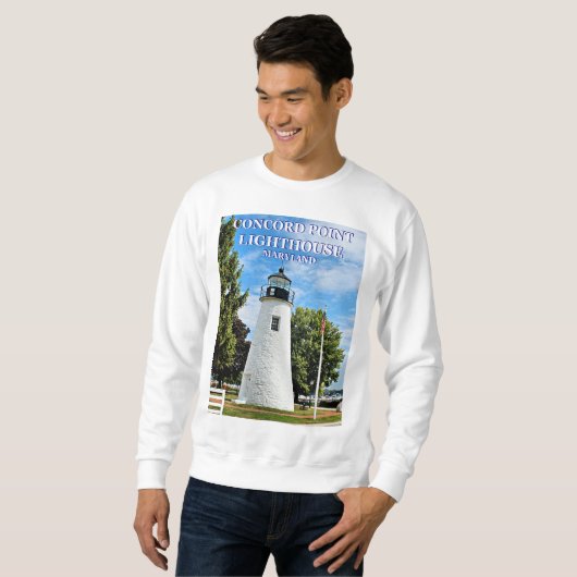 Concord Point Lighthouse, Maryland Sweatshirt (Voorkant volledig)