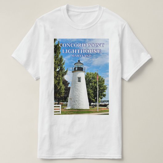 Concord Point Lighthouse, Maryland T-Shirt (Design voorkant)